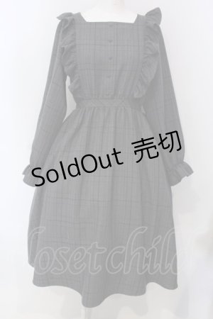 画像: m petit by misako / チェックワンピース M グレー O-25-03-31-1006-LO-OP-IG-OS