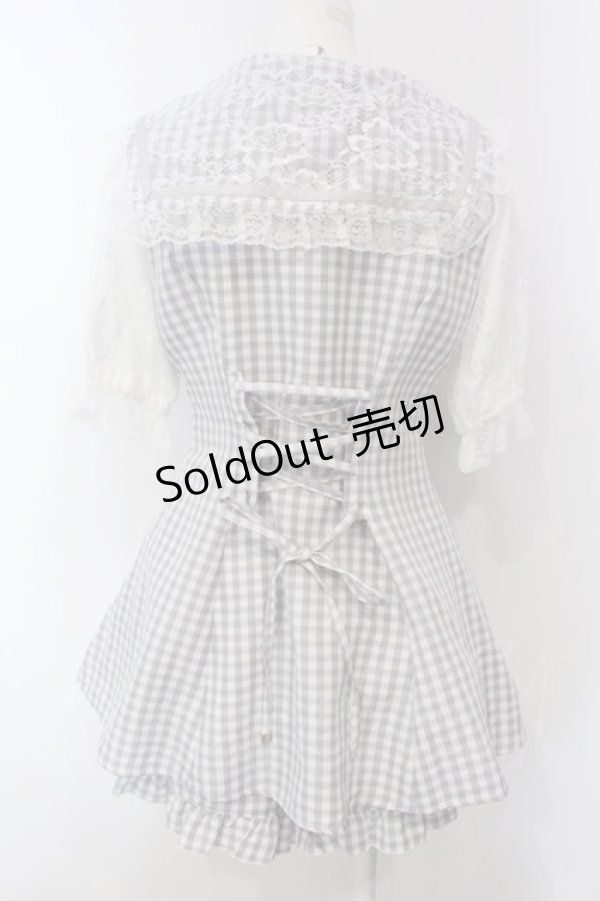 画像4: NOEMIE / キラキラビジューセーラーセットアップ M サックス O-25-03-31-1001-LO-OP-IG-OS (4)