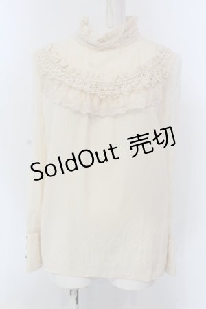 画像: axes femme / プチスタンドブラウス M アイボリー O-25-03-31-1019-AX-BL-IG-OS