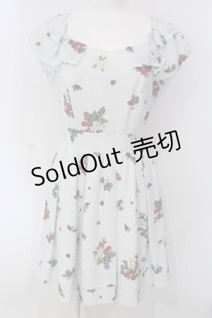 画像: Secret Honey / ベリー柄ワンピース  ミント O-25-03-31-056-CA-OP-IG-OS