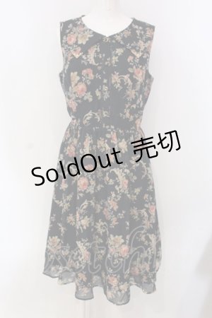 画像: axes femme / 花柄セーラーワンピース M ネイビー O-25-03-31-067-AX-OP-IG-OS