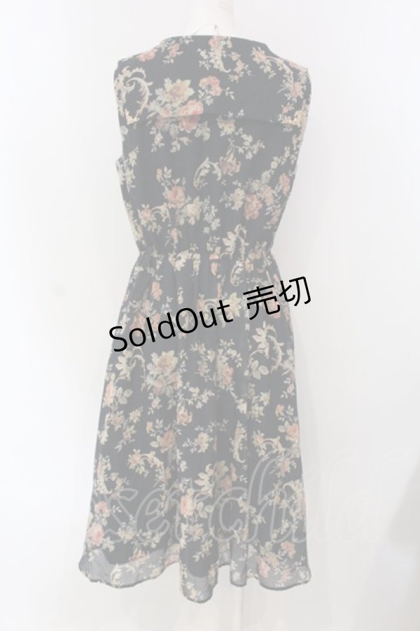 画像4: axes femme / 花柄セーラーワンピース M ネイビー O-25-03-31-067-AX-OP-IG-OS (4)