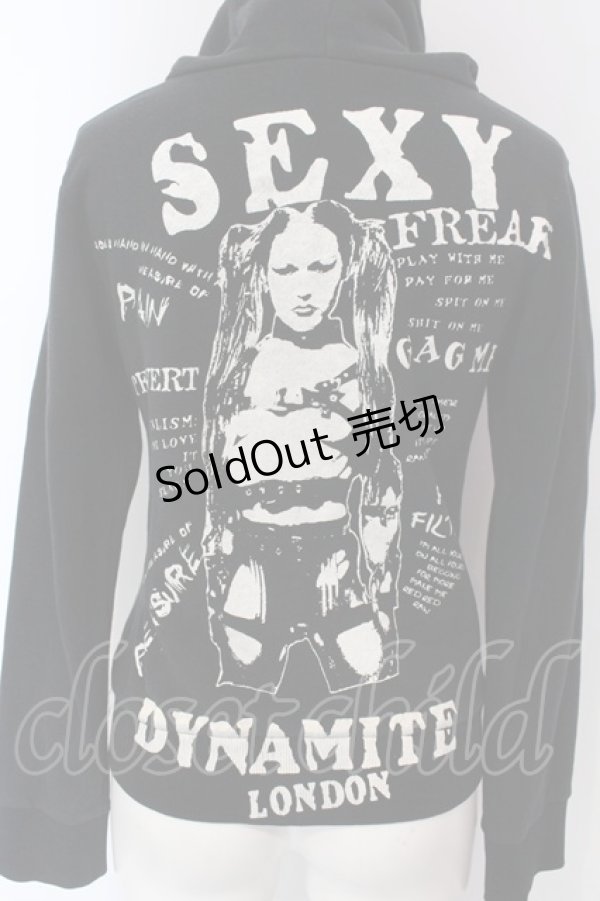 画像4: SEXY DYNAMITE LONDON / バックプリントパーカー XXS ブラック O-25-03-31-071-PU-TO-OW-OS (4)