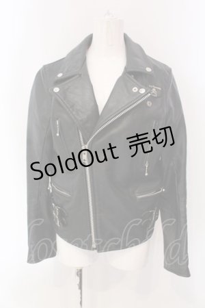 画像: SEXY DYNAMITE LONDON / 牛革ライダースジャケット 36 ブラック O-25-03-31-072-PU-JA-OW-OS