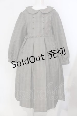 画像: FLC / チェック柄ボックスプリーツワンピース 3L ブラウン O-25-03-31-009-EL-OP-IG-OS