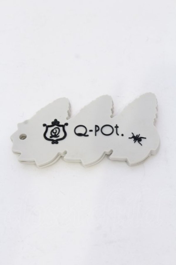 画像2: Q-pot. / いちごホイップラバーキーケース  グレー O-25-03-31-084-QP-ZA-IG-OS (2)