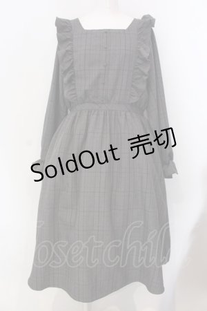 画像: m petit by misako / チェックワンピース 3L グレー O-25-03-31-011-LO-OP-IG-OS