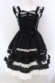 画像1: Angelic Pretty / Sweetフリルジャンパースカート  クロ×シロ O-25-03-31-014-AP-OP-IG-OS (1)
