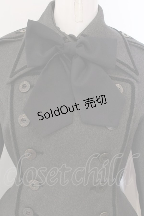 画像2: ATELIER BOZ / ディーンジャケットワンピース L グレー×ブラック ルナサージ O-25-03-31-016-EL-OP-IG-OS (2)