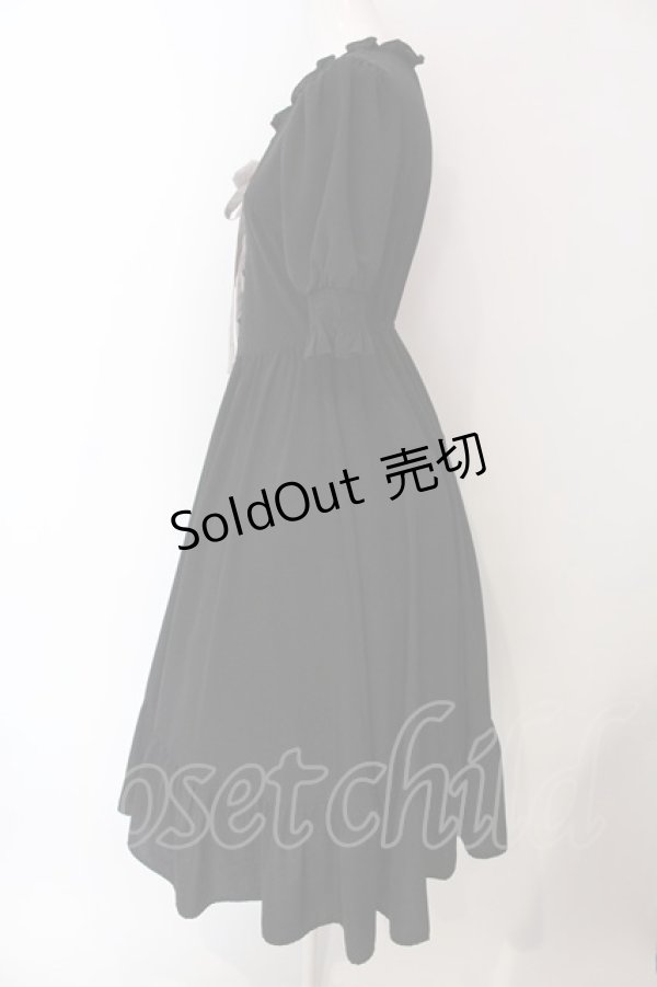 画像2: m petit by misako / AMレースアップワンピース S クロ O-25-03-31-018-LO-OP-OW-OS (2)