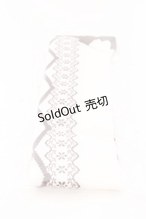 画像1: axes femme kawaii / レースアップ柄オーバーニー  ブラウン O-25-04-02-037-AX-ZA-IG-OS (1)