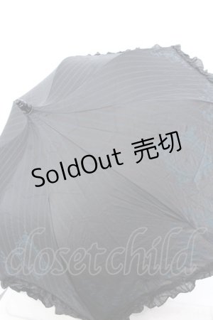 画像: Sheglit / Lumiebre×Sheglitコラボアンブレラ  ブラック×ブルー O-25-04-02-040-EL-ZA-OW-OS
