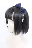 画像1: Innocent World / バラレースタックリボンカチューシャ  ネイビー O-25-04-02-064-IW-AC-IG-OS (1)