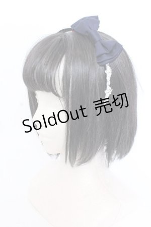 画像: Innocent World / バラレースタックリボンカチューシャ  ネイビー O-25-04-02-064-IW-AC-IG-OS