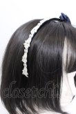 画像2: Innocent World / バラレースタックリボンカチューシャ  ネイビー O-25-04-02-064-IW-AC-IG-OS (2)