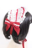 画像2: BABY,THE STARS SHINE BRIGHT / Creamy Ribbonヘッドドレス  えんじ O-25-04-02-068-BA-AC-IG-OS (2)