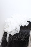 画像2: ATELIER PIERROT / Lace-up Frill Headdress  ホワイト O-25-04-02-075-EL-AC-IG-OS (2)