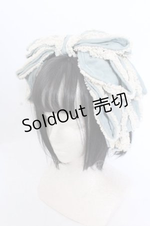 画像: Hoshibako Works / お人形風シャンティクリームリボンカチューシャ  ミント×生成り O-25-05-30-1066-LO-AC-IG-OS