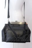 画像1: Jean Paul GAULTIER / メタルプレートがま口バッグ  ブラック O-25-04-02-006-GO-BG-OW-OS (1)
