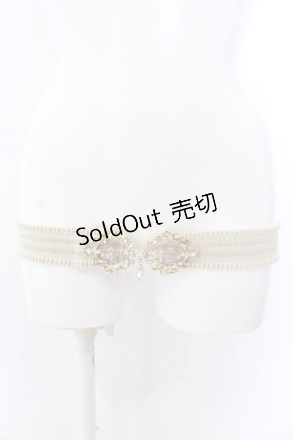 画像2: axes femme / オーロラローズゴムベルト  ゴールド×ピンク O-25-04-02-011-AX-ZA-OW-OS (2)
