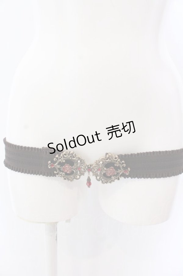 画像2: axes femme / オーロラローズゴムベルト  ゴールド×レッド O-25-04-02-012-AX-ZA-OW-OS (2)
