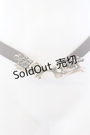画像: axes femme / リトルリボンゴムベルト  ゴールド O-25-04-02-015-AX-BL-OW-OS