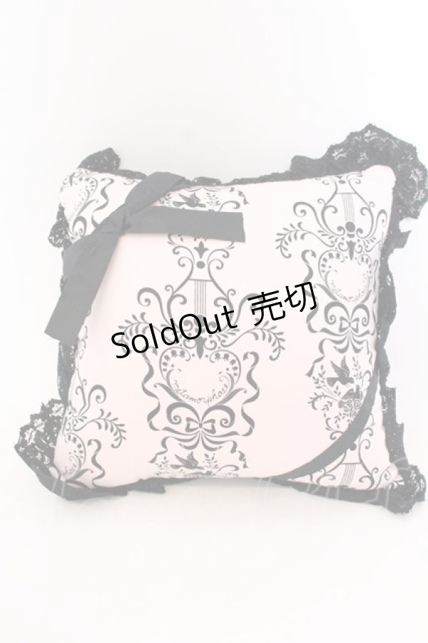 画像1: metamorphose / 2007 Autumn Fair Novelty クッション  ピンク×クロ O-25-04-02-028-ME-ZA-IG-OS (1)