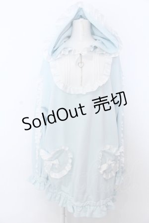 画像: Amavel / フリルパーカーワンピース  サックス O-25-04-04-035-CA-OP-IG-OS