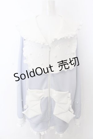 画像: Ank Rouge / おリボンセーラージャージ M サックス O-25-04-04-036-CA-TO-OW-OS