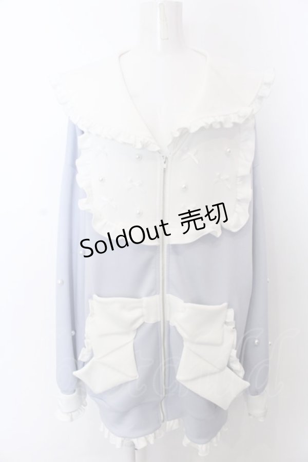 画像1: Ank Rouge / おリボンセーラージャージ M サックス O-25-04-04-036-CA-TO-OW-OS (1)