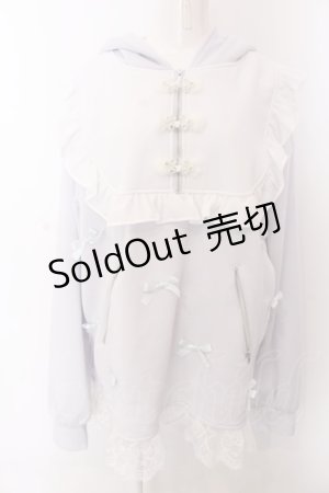 画像: Ank Rouge / うさちゃんチャイナパーカー M ブルー O-25-04-04-038-CA-TO-OW-OS
