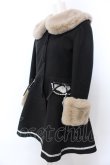 画像2: LOLITAその他 / ファー付き丸襟コート S クロ O-25-04-04-054-LO-CO-OW-OS (2)