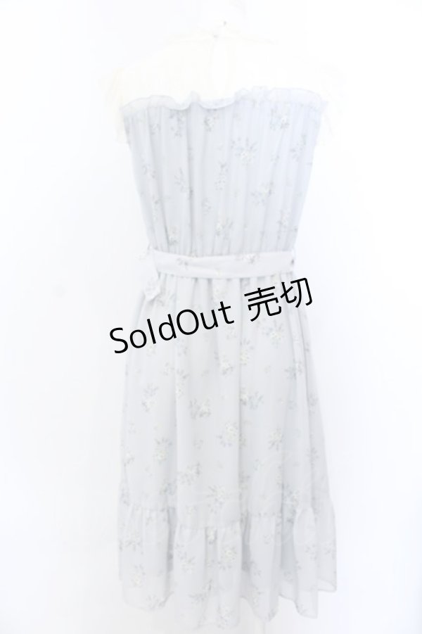 画像3: axes femme / レース切替花柄ワンピース M サックス O-25-04-04-056-AX-OP-OW-OS (3)