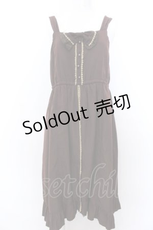 画像: axes femme / レースリボンワンピース M ブラウン O-25-04-04-058-AX-OP-OW-OS