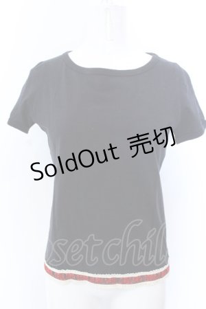 画像: Jean Paul GAULTIER FEMME / 裾刺繍Tシャツ 40 ブラック O-25-04-04-065-GO-TO-OW-OS