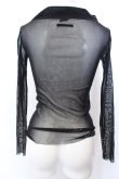 画像3: Jean Paul GAULTIER　FEMME / パワーネットVネックトップス 40 ブラック O-25-04-04-066-GO-TO-OW-OS (3)