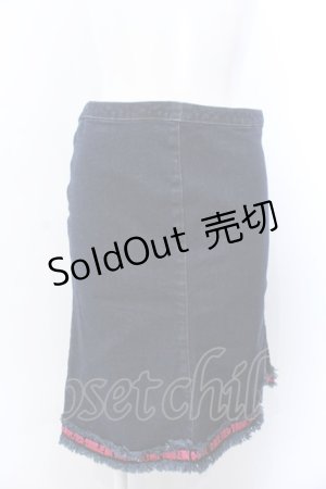 画像: Jean Paul GAULTIER　FEMME / 裾刺繍デニムスカート 38 インディゴ O-25-04-04-067-GO-SK-OW-OS