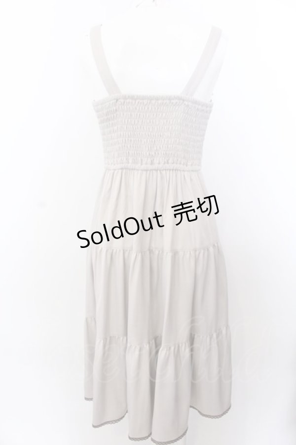 画像3: axes femme POETIQUE / スカラップ刺繍キャミワンピース M グレージュ O-25-04-04-070-AX-OP-OW-OS (3)