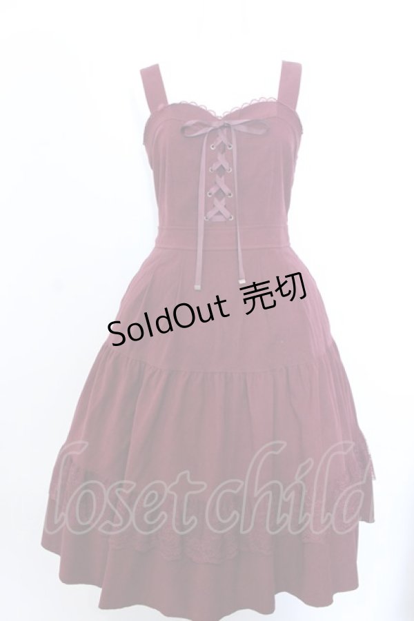 画像1: axes femme / ティアードジャンドレ F ワイン O-25-04-04-074-AX-OP-OW-OS (1)