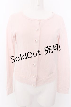 画像: MILK / パール釦カーデ  ピンク O-25-04-04-096-ML-TO-OW-OS