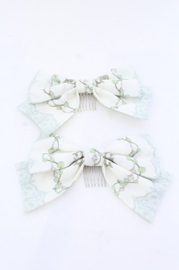 画像1: Royal Princess Alice / Forest Garden〜始まりの庭〜リボンコーム  グリーン系 O-25-04-04-106-LO-AC-OW-OS (1)