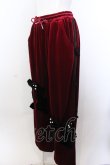 画像2: Jamie エーエヌケー / リボンベロアパンツ M ワイン O-25-04-04-002-LO-PA-OW-ZT092 (2)