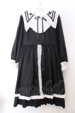 画像1: LOLITA / 配色レーラーワンピース  クロ×シロ O-25-04-04-020-LO-OP-OW-OS (1)