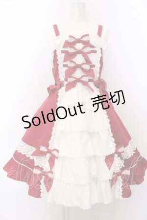 画像: BABY,THE STARS SHINE BRIGHT / Lilinaジャンパースカート  えんじ O-25-04-04-022-BA-OP-IG-OS