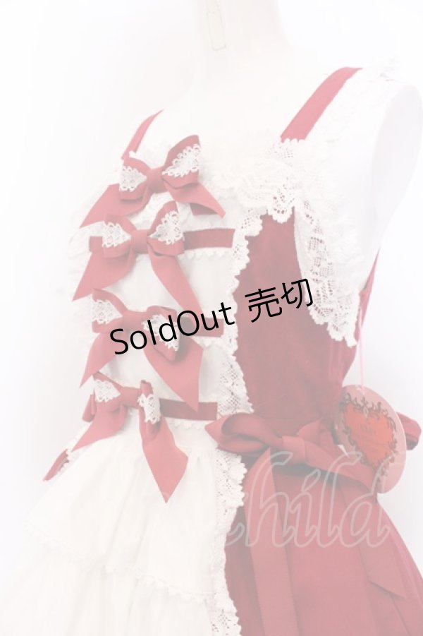 画像2: BABY,THE STARS SHINE BRIGHT / Lilinaジャンパースカート  えんじ O-25-04-04-022-BA-OP-IG-OS (2)