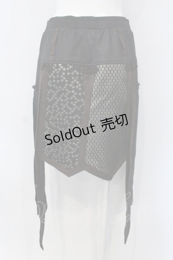 画像3: Qutie Frash / チャイナラップスカート  ブラウン O-25-04-05-028-QU-SK-OW-ZI (3)