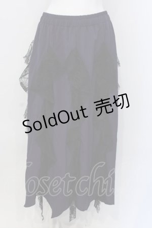 画像: Qutie Frash / クモメッシュロングスカート  パープル O-25-04-05-031-QU-SK-YM-OS