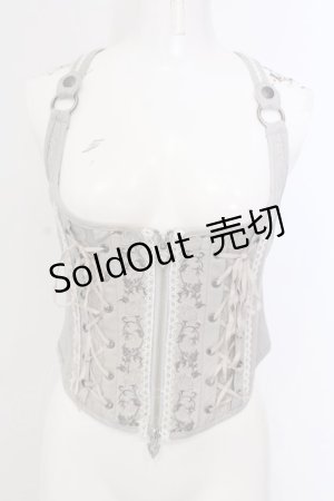 画像: Ozz oneste / ローズエンブロイダリーコルセットベスト  グレージュ O-25-04-05-038-OO-TO-OW-OS