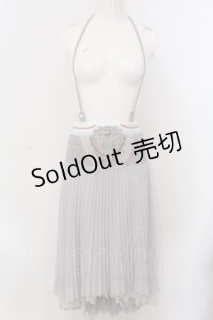 画像: Ozz oneste / 流水羽衣天女プリーツスカート  グレー O-25-04-05-039-OO-SK-OW-OS
