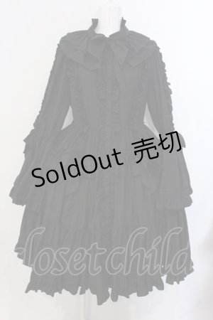 画像: Physical Drop / スタンドカラープリンセスドレス  クロ O-25-04-05-044-LO-OP-IG-OS
